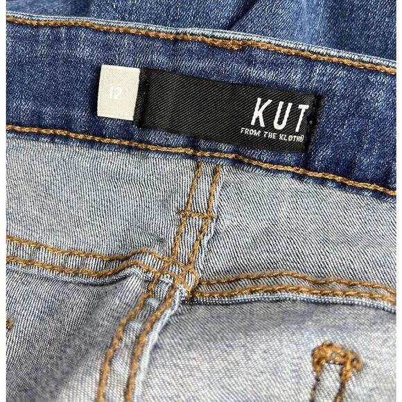 Kut from the Kloth Connie Ankle Skinny Midrise Denim Blue Jeans Size 12 Women’s - Picture 3 of 5